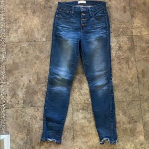Madewell High rise skinny jeans